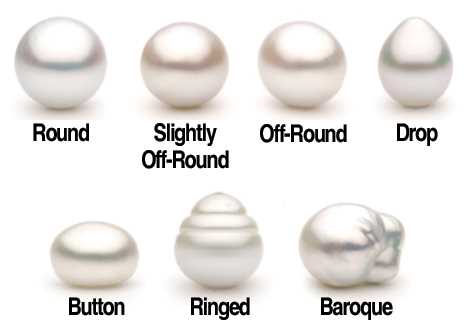 Shape on sale of pearls