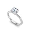 eris - pave engagement ring with platinum metal and round shape diamond eris - pave engagement ring with platinum metal and round shape diamond