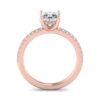 eris - pave engagement ring with 14k rose gold metal and princess shape diamond eris - pave engagement ring with 14k rose gold metal and princess shape diamond
