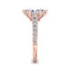 blair - side stone engagement ring with 14k rose gold metal and marquise shape diamond blair - side stone engagement ring with 14k rose gold metal and marquise shape diamond