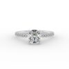 eris - pave engagement ring with platinum metal and round shape diamond eris - pave engagement ring with platinum metal and round shape diamond
