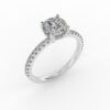 eris - pave engagement ring with platinum metal and round shape diamond eris - pave engagement ring with platinum metal and round shape diamond