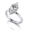 sadie - engagement ring with platinum metal and marquise shape diamond