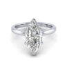 sadie - engagement ring with platinum metal and marquise shape diamond