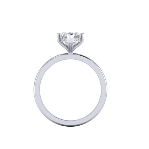 sadie - engagement ring with platinum metal and marquise shape diamond