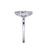 sadie - engagement ring with platinum metal and marquise shape diamond