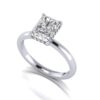 talia - engagement ring with platinum metal and radiant shape diamond