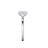talia - engagement ring with platinum metal and radiant shape diamond