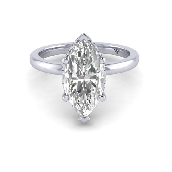 vera - engagement ring with platinum metal and marquise shape diamond vera - engagement ring with platinum metal and marquise shape diamond
