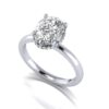 irena - engagement ring with platinum metal and oval shape diamond irena - engagement ring with platinum metal and oval shape diamond