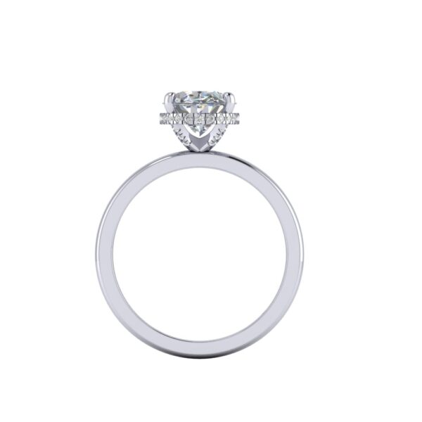 irena - engagement ring with platinum metal and oval shape diamond irena - engagement ring with platinum metal and oval shape diamond