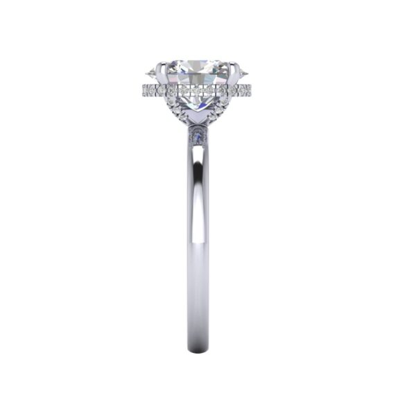 irena - engagement ring with platinum metal and oval shape diamond irena - engagement ring with platinum metal and oval shape diamond