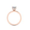 rhea - engagement ring with 14k rose gold metal and radiant shape diamond rhea - engagement ring with 14k rose gold metal and radiant shape diamond