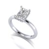 rhea - engagement ring with platinum metal and radiant shape diamond rhea - engagement ring with platinum metal and radiant shape diamond