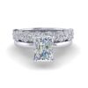 rhea - engagement ring with platinum metal and radiant shape diamond rhea - engagement ring with platinum metal and radiant shape diamond