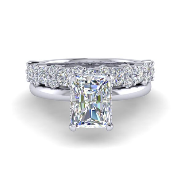 rhea - engagement ring with platinum metal and radiant shape diamond rhea - engagement ring with platinum metal and radiant shape diamond