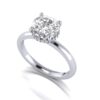 spensa - engagement ring with platinum metal and round shape diamond