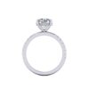 joyce - engagement ring with platinum metal and round shape diamond