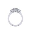 olivia - engagement ring with platinum metal and oval shape diamond