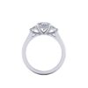 bree - engagement ring with platinum metal and radiant shape diamond