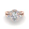 jaimi - engagement ring with 14k rose gold metal and oval shape diamond jaimi - engagement ring with 14k rose gold metal and oval shape diamond