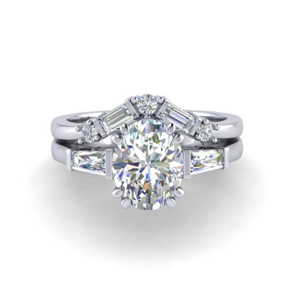 jaimi - engagement ring with platinum metal and oval shape diamond jaimi - engagement ring with platinum metal and oval shape diamond