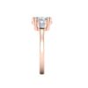 jaimi - engagement ring with 14k rose gold metal and oval shape diamond jaimi - engagement ring with 14k rose gold metal and oval shape diamond