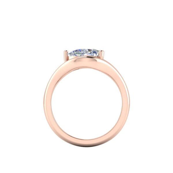eira - engagement ring with 18k rose gold metal and pear shape diamond eira - engagement ring with 18k rose gold metal and pear shape diamond