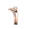 eira - engagement ring with 18k rose gold metal and pear shape diamond eira - engagement ring with 18k rose gold metal and pear shape diamond