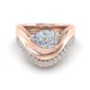 eira - engagement ring with 18k rose gold metal and pear shape diamond eira - engagement ring with 18k rose gold metal and pear shape diamond