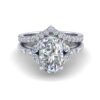 oriana - engagement ring with platinum metal and oval shape diamond oriana - engagement ring with platinum metal and oval shape diamond