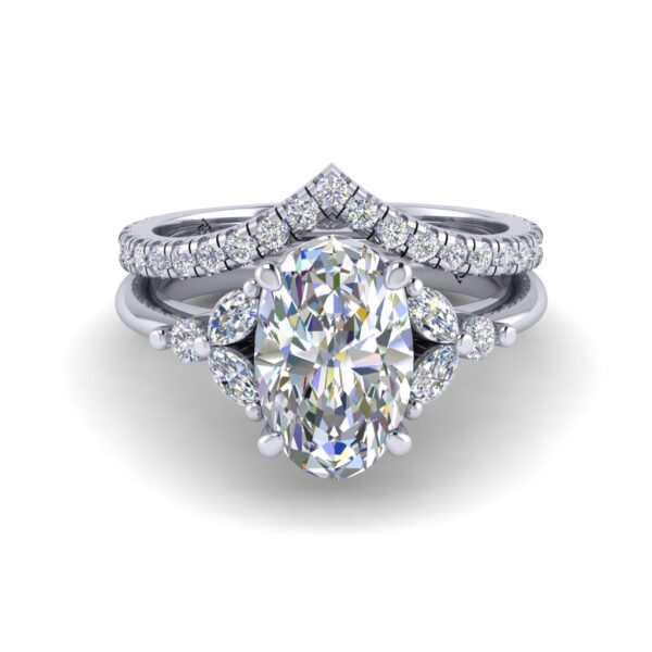 oriana - engagement ring with platinum metal and oval shape diamond oriana - engagement ring with platinum metal and oval shape diamond