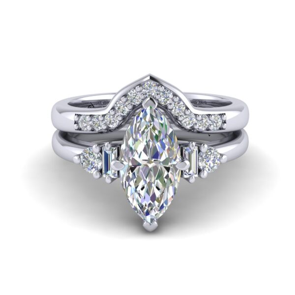 emorie - engagement ring with platinum metal and marquise shape diamond emorie - engagement ring with platinum metal and marquise shape diamond