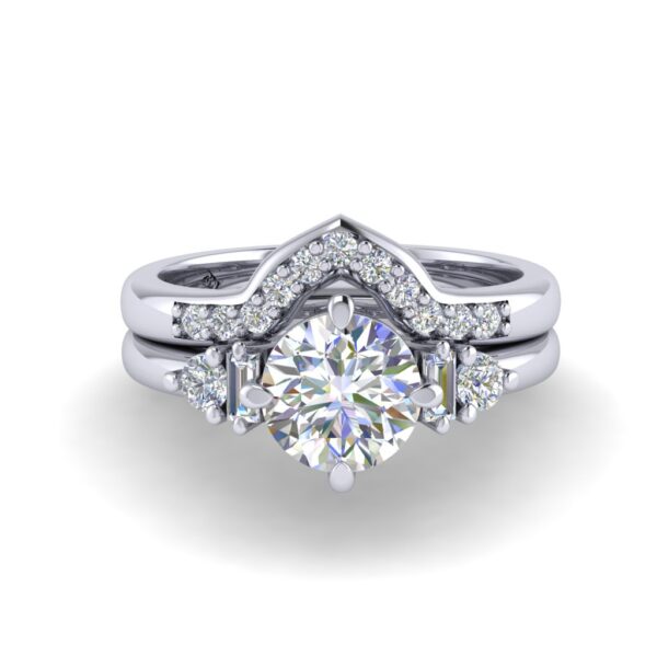 hazel - engagement ring with platinum metal and round shape diamond hazel - engagement ring with platinum metal and round shape diamond