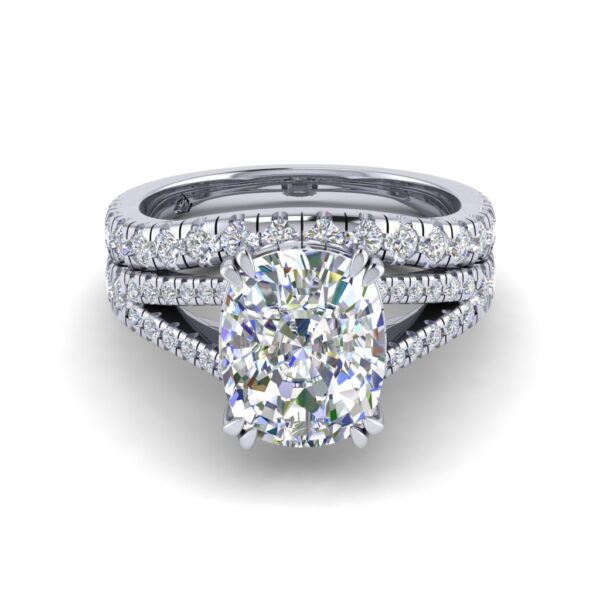 taylah - engagement ring with platinum metal and cushion shape diamond taylah - engagement ring with platinum metal and cushion shape diamond