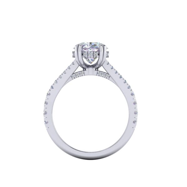 abbey - engagement ring with platinum metal and oval shape diamond abbey - engagement ring with platinum metal and oval shape diamond