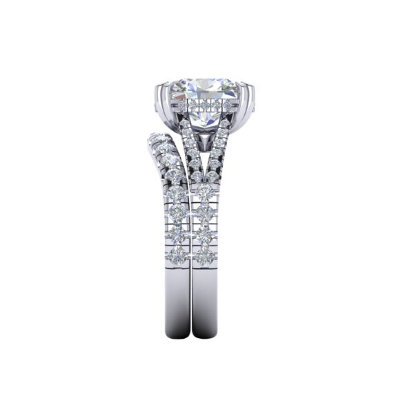 abbey - engagement ring with platinum metal and oval shape diamond abbey - engagement ring with platinum metal and oval shape diamond