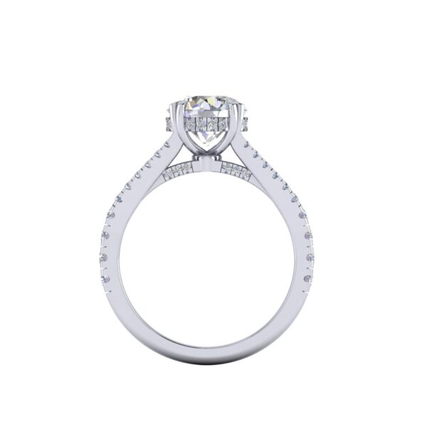 monica - engagement ring with platinum metal and round shape diamond monica - engagement ring with platinum metal and round shape diamond