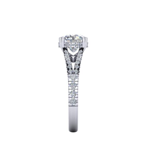 monica - engagement ring with platinum metal and round shape diamond monica - engagement ring with platinum metal and round shape diamond