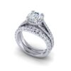 monica - engagement ring with platinum metal and round shape diamond monica - engagement ring with platinum metal and round shape diamond