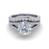 monica - engagement ring with platinum metal and round shape diamond monica - engagement ring with platinum metal and round shape diamond