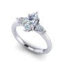 carrie - engagement ring with platinum metal and marquise shape diamond carrie - engagement ring with platinum metal and marquise shape diamond
