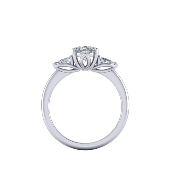 tasha - engagement ring with platinum metal and oval shape diamond tasha - engagement ring with platinum metal and oval shape diamond