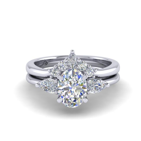 tasha - engagement ring with platinum metal and oval shape diamond tasha - engagement ring with platinum metal and oval shape diamond