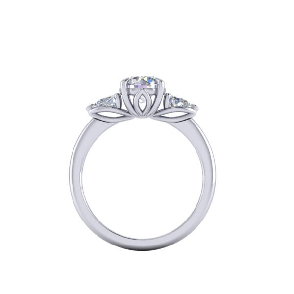 peta - engagement ring with platinum metal and round shape diamond peta - engagement ring with platinum metal and round shape diamond
