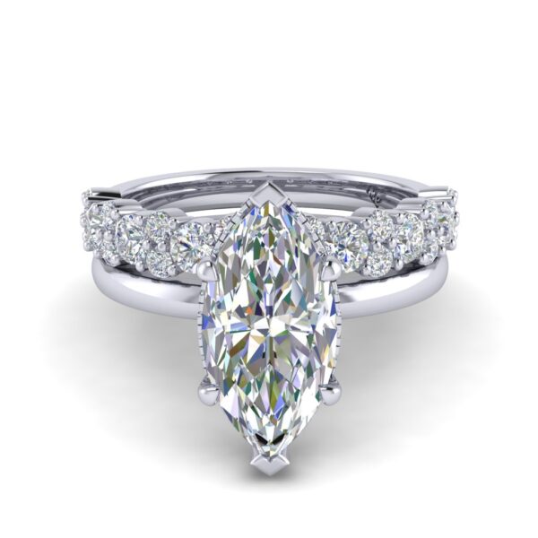 vera - engagement ring with platinum metal and marquise shape diamond vera - engagement ring with platinum metal and marquise shape diamond