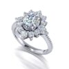 abigail - engagement ring with platinum metal and oval shape diamond abigail - engagement ring with platinum metal and oval shape diamond