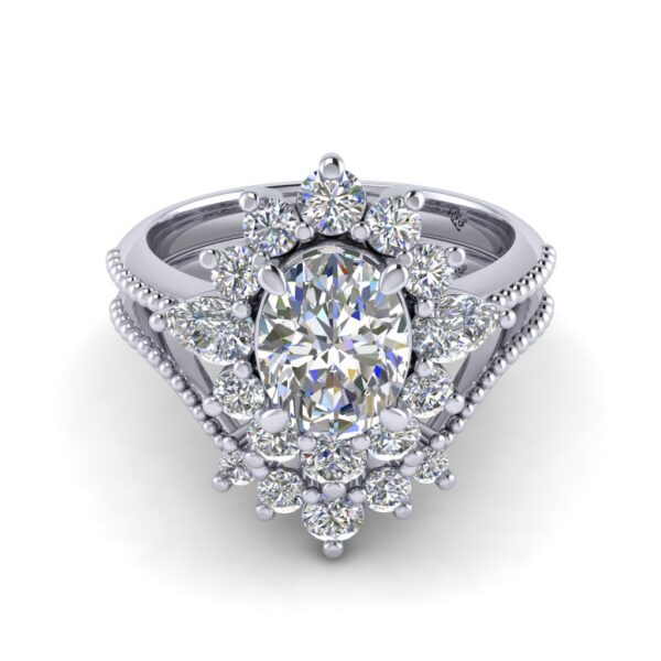 abigail - engagement ring with platinum metal and oval shape diamond abigail - engagement ring with platinum metal and oval shape diamond