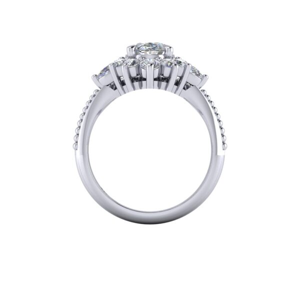 abigail - engagement ring with platinum metal and oval shape diamond abigail - engagement ring with platinum metal and oval shape diamond