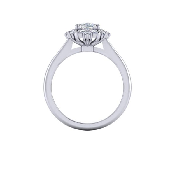 claire - engagement ring with platinum metal and cushion shape diamond claire - engagement ring with platinum metal and cushion shape diamond